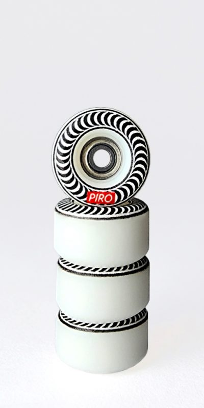 Spiral (White) - White Performance Wheels (P3) Real Wear Graphic