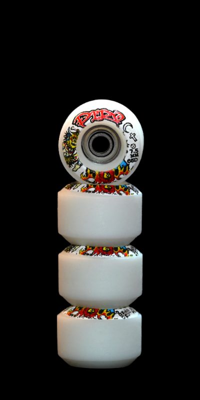 Bruja (White) – Reversible Real Wear Graphic 7.5mm Street RS Comp Wheels (P3)