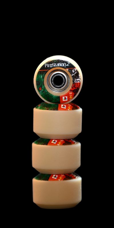 PiroStation 2 (Tan) – Reversible Real Wear Graphic 7.5mm Street RS Comp Wheels (P3)