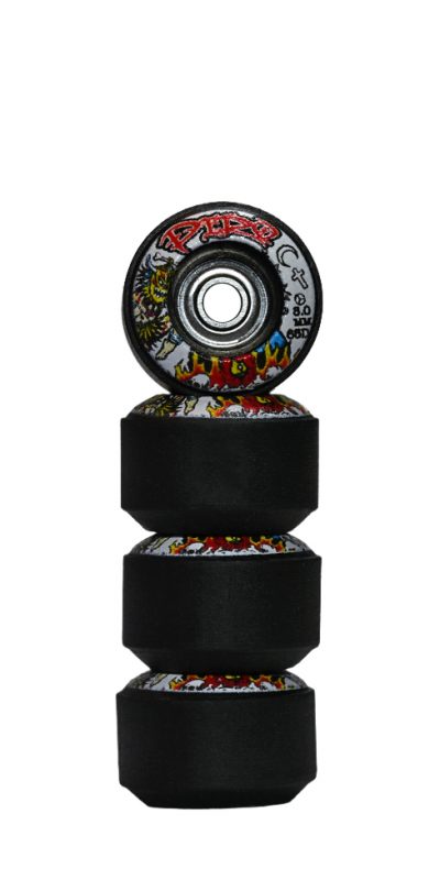 Bruja (Black) – Reversible Real Wear Graphic 8mm Street RS Wheels (P3)