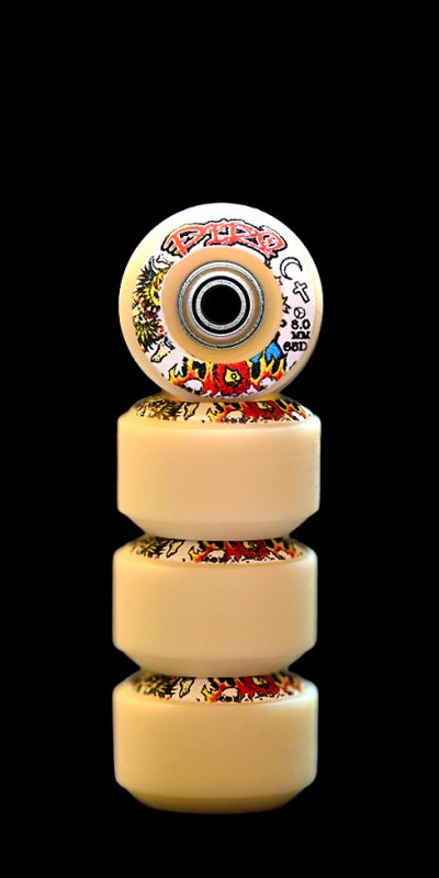 Bruja (Tan) – Reversible Real Wear Graphic 8mm Street RS Wheels (P3)