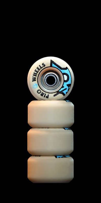 Bone Head (Blue) - Tan Performance Wheels (P3) Real Wear Graphic