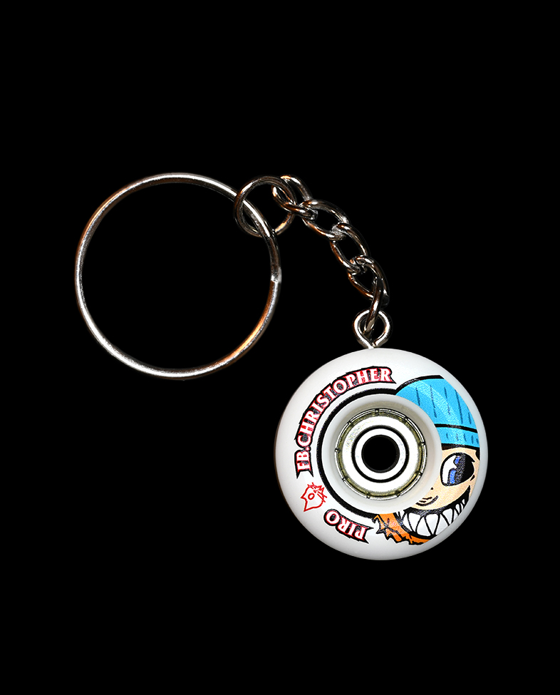 Chris FB - KeyChain (White)