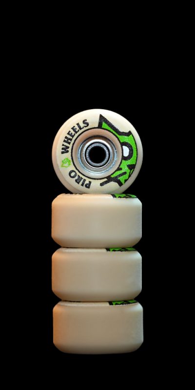 Bone Head (Green) - Tan Performance Wheels (P3) Real Wear Graphic