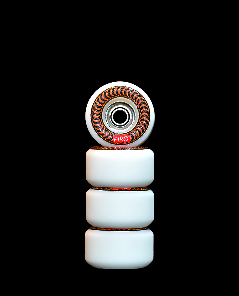 Orange Spiral - White Performance Orange Spiral - White Performance