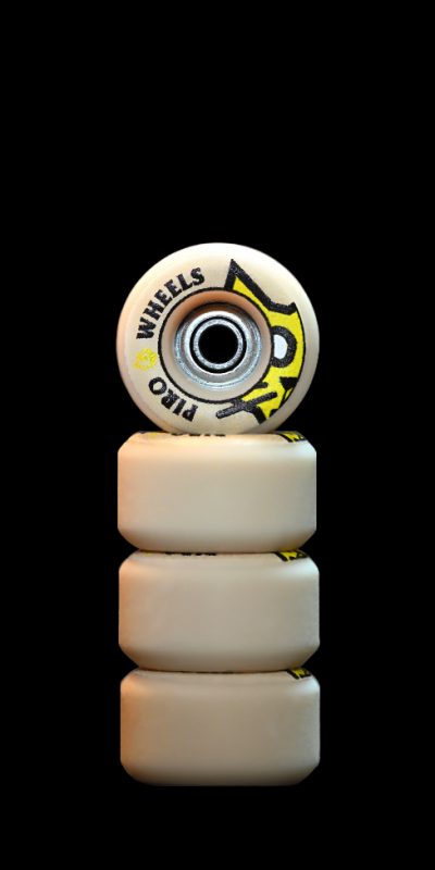 Bone Head (Yellow) - Tan Performance Wheels (P3) Real Wear Graphic