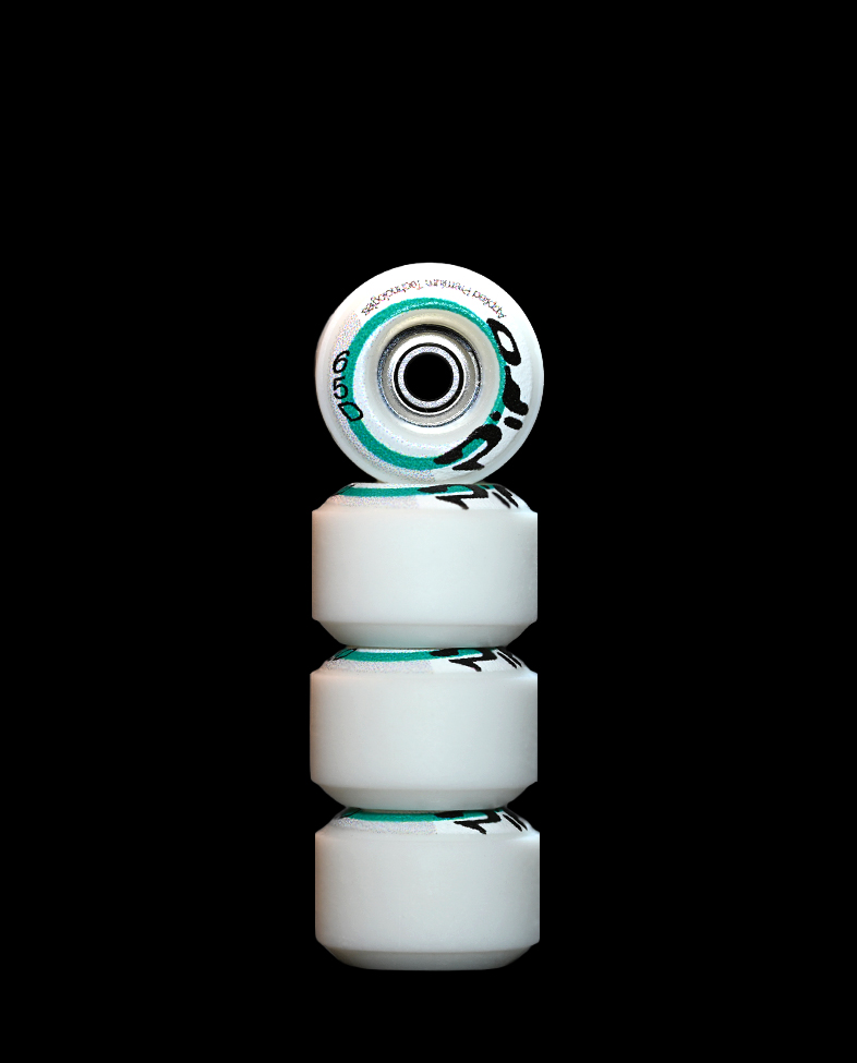 Disc – White Reversible Real Wear Graphic 7.5mm Street RS Comp Wheels (P3)