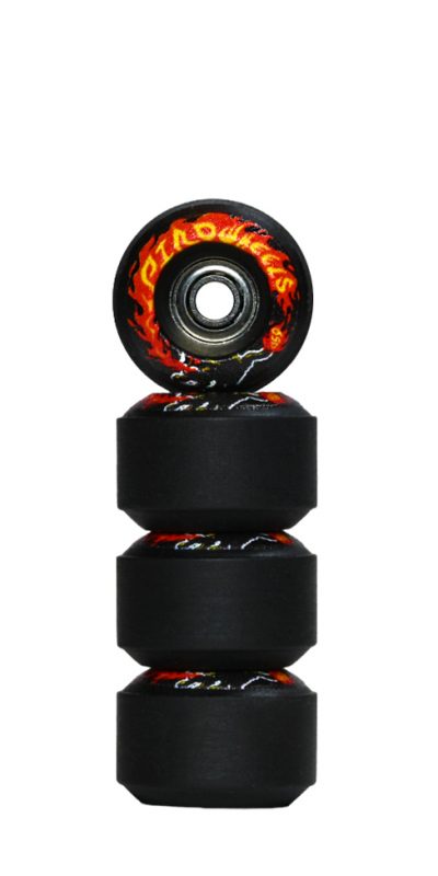 PIRO CAT – Black Reversible Real Wear Graphic 8mm Street RS Wheels (P3)