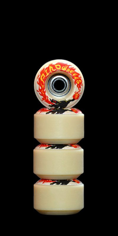 PIRO CAT – Tan Reversible Real Wear Graphic 7.5mm Street RS Comp Wheels (P3)