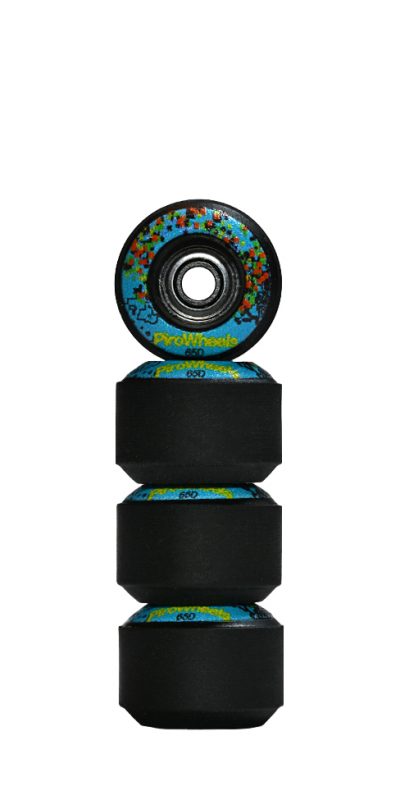 Technicolor – Black Reversible Real Wear Graphic 7.5mm Street RS Comp Wheels (P3)