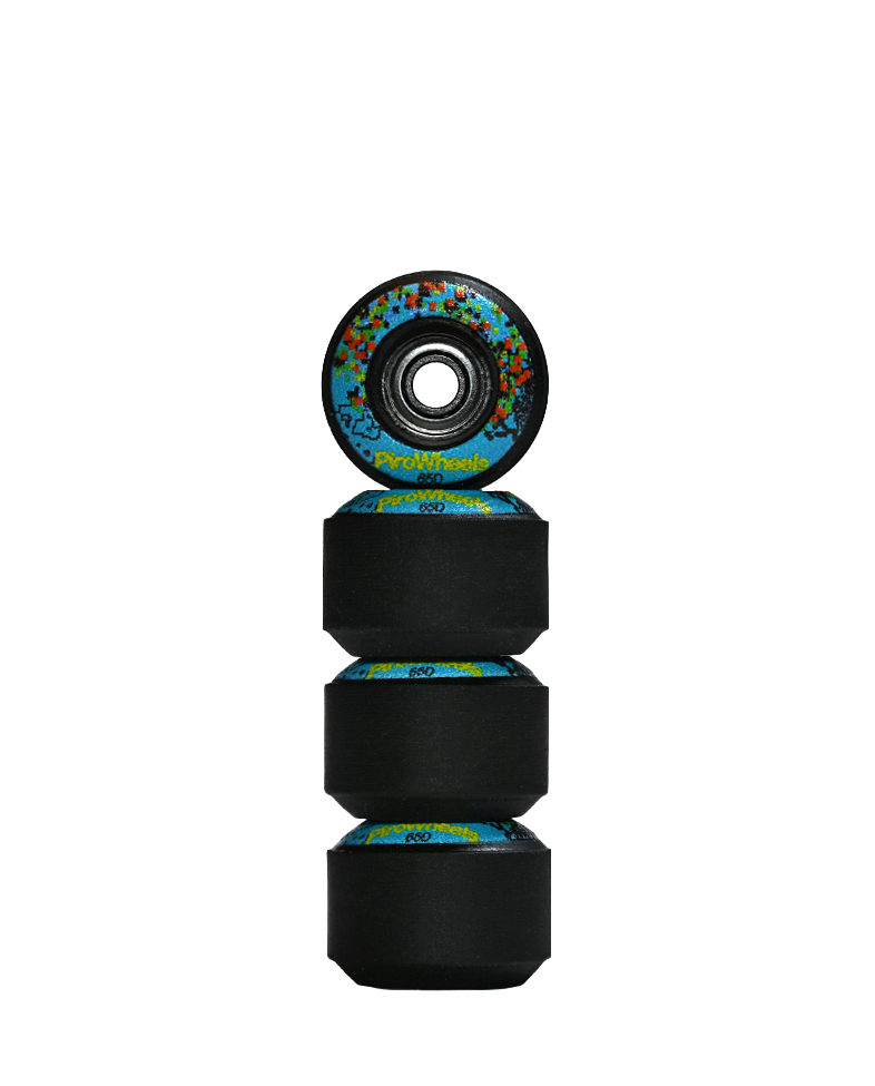 Technicolor – Black Reversible Real Wear Graphic 7.5mm Street RS Comp Wheels (P3)