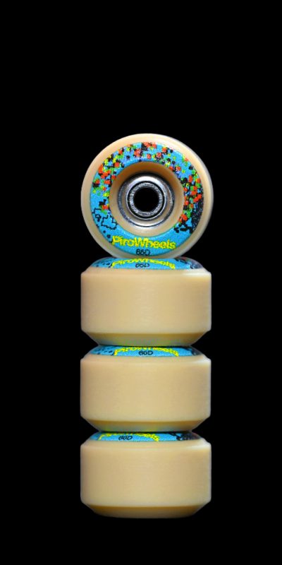Technicolor – Tan Reversible Real Wear Graphic 8mm Street RS Wheels (P3)